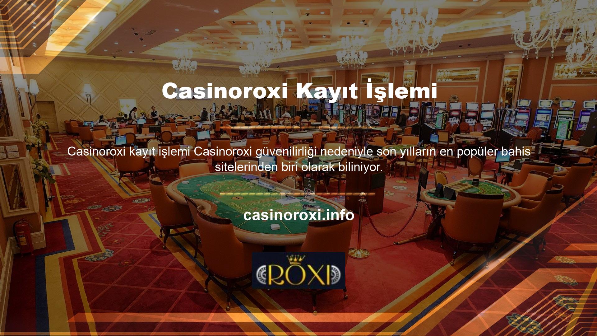 Genel bir değerlendirme, hizmetlerine başlayan bahis sitesi Casinoroxi kuruluşunun ilk gününden bahsetmemizi sağlar